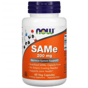 Бад САМе (SAMe) 60 капсул 200 мг. Now foods