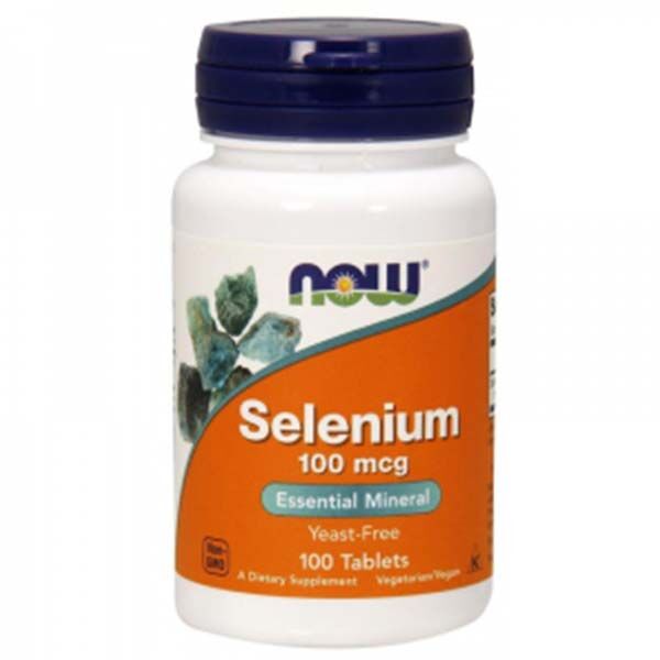 Бад Селен метионин / Selenium methionine 100 табл, 100 мкг. Now foods