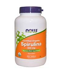 Бад Спирулина / Spirulina, 200 таблеток, 500 мг. Now foods
