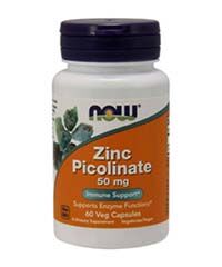 Бад Цинк Пиколинат / Zinc Picolinate 60 капсул, 50 мг. Now foods