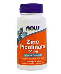 Бад Цинк Пиколинат / Zinc Picolinate 120 капсул, 50 мг. Now foods