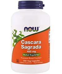 Бад Каскара Саграда (Cascara Sagrada), Крушина 250 капсул, 450 мг Now foods