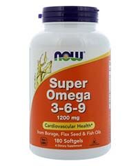 Бад Супер Омега 3-6-9. 90 капсул 1200 мг. Now foods