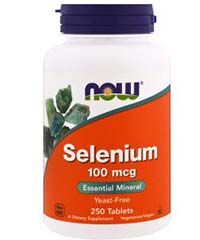 Бад Селен метионин / Selenium methionine 250 табл, 100 мкг. Now foods