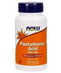 Бад Пантотеновая кислота. Pantothenic Acid (Витамин В5) 100 капсул Now foods