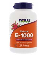 Бад Витамин Е-1000 ( Е 1000) 100 капсул Now foods