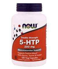 Бад 5-HTP с Глицином, Таурином и Инозитолом 120 капсул 200 мг Now foods