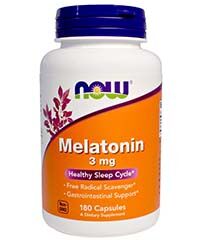Бад Мелатонин / Melatonin, 3 мг. 180 капсул Now foods