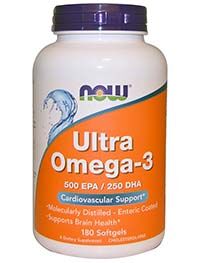Бад Ультра Омега-3 / Ultra Omega 3 180 капсул Now foods