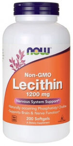 Бад Лецитин / Soya lecithin 1200 мг 200 капсул Now foods