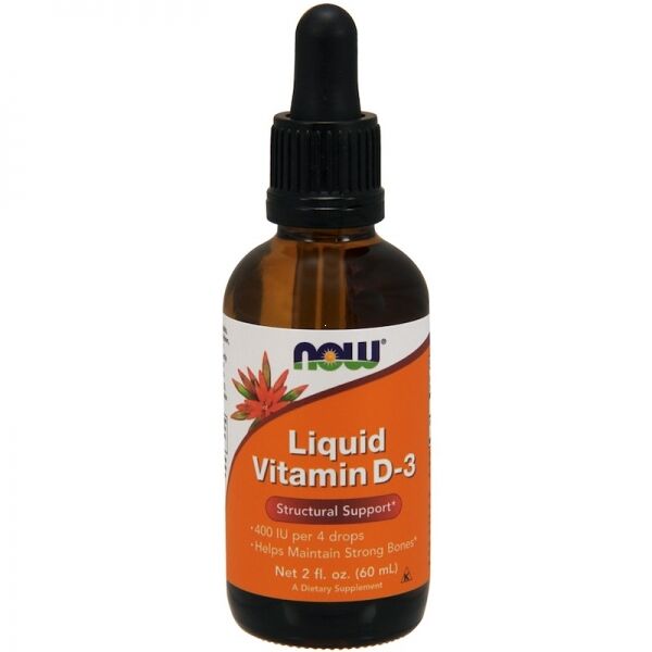 Бад Витамин D3 жидкий Liquid Vitamin D-3 60 мл Now foods