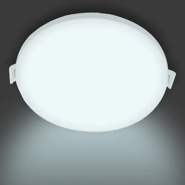 Светильник точечный светодиодный встраиваемый Apeyron 06-53 под отверстие 85 мм, 8 м², холодный белый свет, цвет белый A