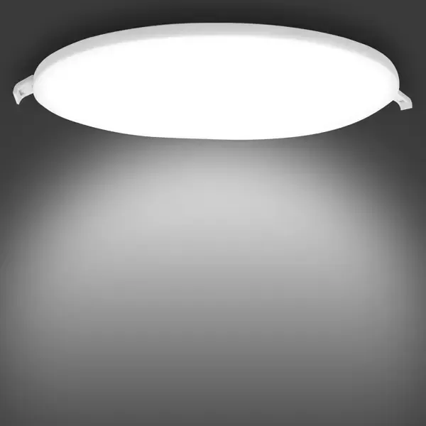 Светильник точечный светодиодный встраиваемый Apeyron 06-24 под отверстие 208 мм, 19.2 м², нейтральный белый свет, цвет
