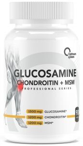Бад Глюкозамин с Хондроитином и МСМ / Glucosamine Chondroitin + MSM 90 таблеток Optimum System
