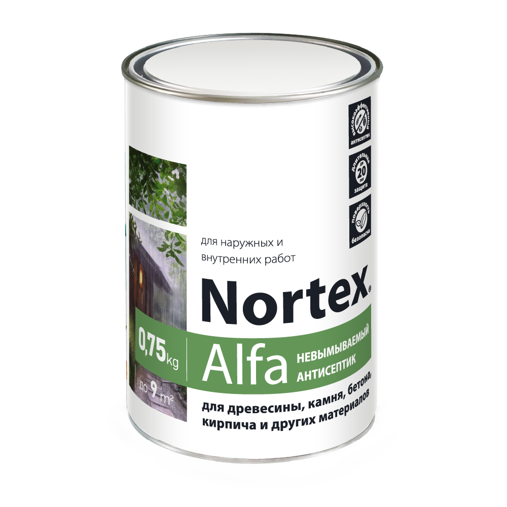 Антисептик невымываемый Nortex-Alfa 0,75 кг