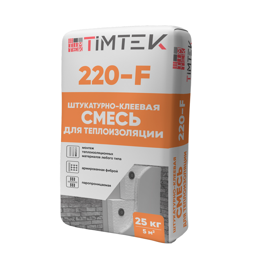 Штукатурно-клеевая смесь для теплоизоляции 25кг TIMTEK 220-F