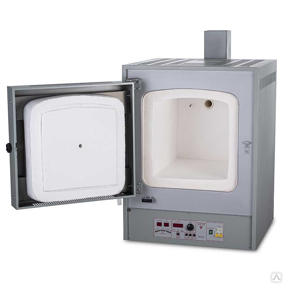 Муфельная печь ЭКПС-50 СПУ мод. 5101 (+50...+1100 °С, многофункциональный блок МКУ, с вытяжкой) СТК