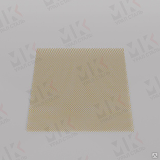 Сетка латунная Л80 2 мм 0,5 мм тканая квадратная ГОСТ 3826-82 