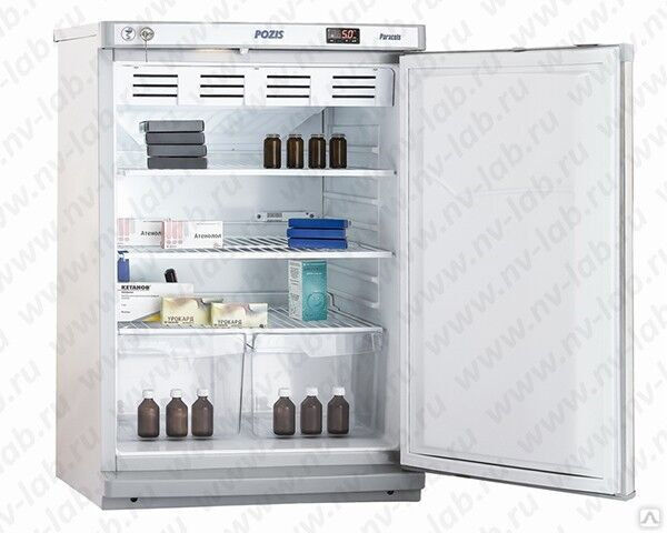 Холодильник ХФ-140 ПОЗИС фармацевтический для хранения препаратов и вакцин СТК
