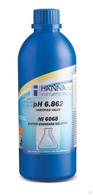 Раствор для калибровки HANNA-HI 6068 (pH 6.862, 500 мл) СТК
