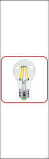 Лампа светодиодная LED-A60-deco 9 Вт 230 В Е27 3000 К 1040 Лм прозрачная IN HOME 
