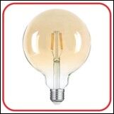 Лампа светодиодная LED-GL-125-deco gold 11 Вт 230 В Е27 3000 К 1160 Лм золотистая IN HOME