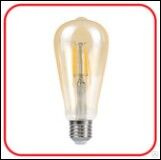 Лампа светодиодная LED-ST64-deco gold 9 Вт 230 В Е27 3000 К 1040 Лм золотистая IN HOME 