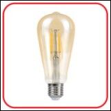 Лампа светодиодная LED-ST64-deco gold 11 Вт 230 В Е27 3000 К 1160 Лм золотистая IN HOME